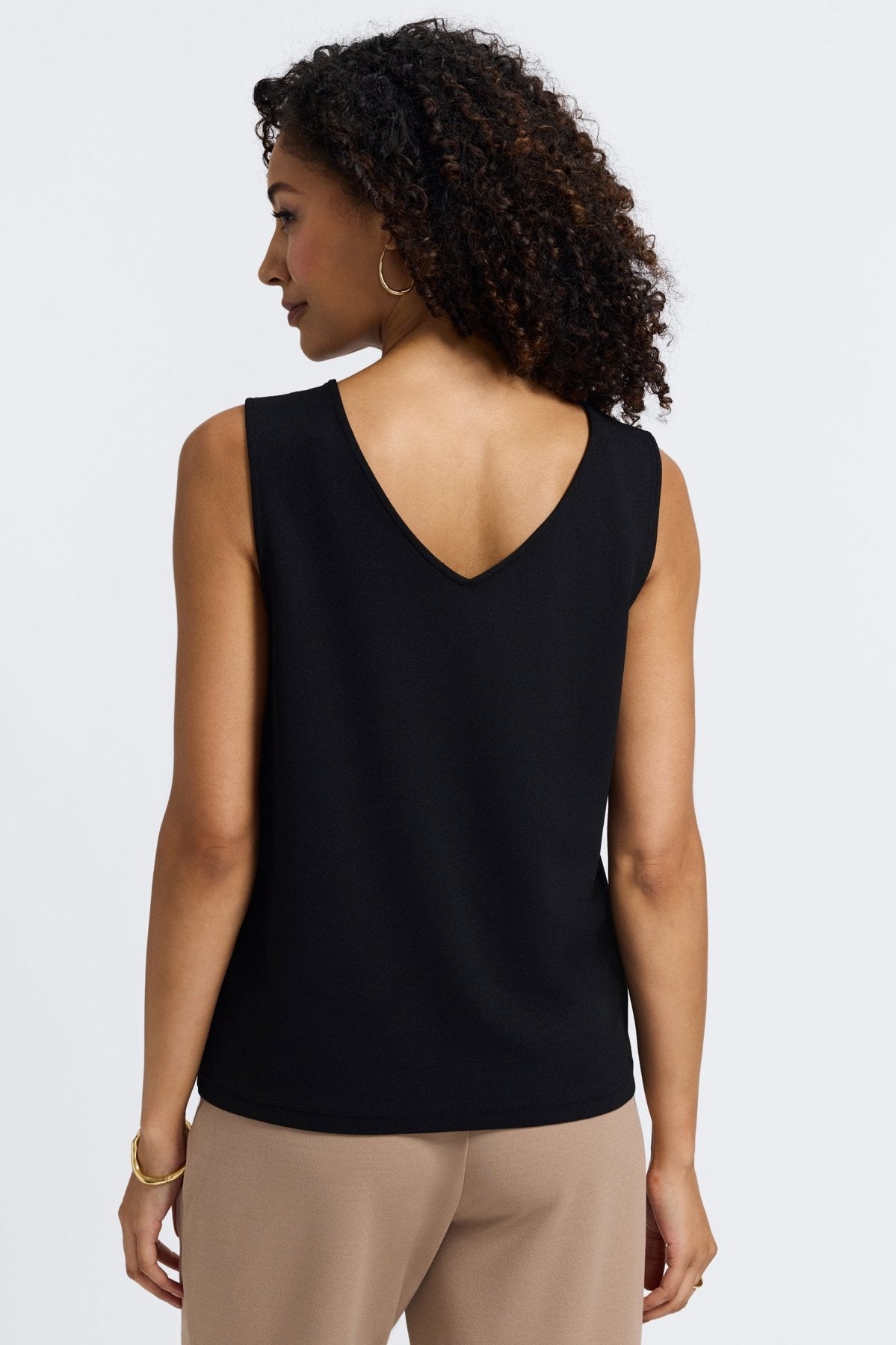 Callie Knit Crepe Reversible Sleeveless Tank