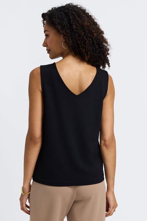 Callie Knit Crepe Reversible Sleeveless Tank