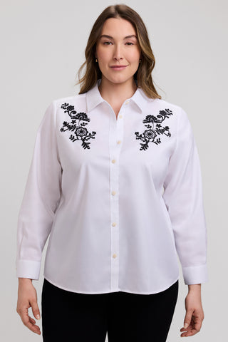 Hampton Plus Chest Embroidery Long Sleeve Shirt