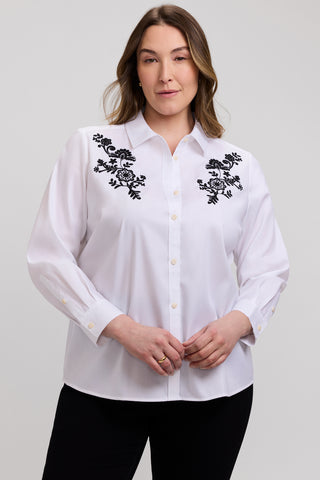 Hampton Plus Chest Embroidery Long Sleeve Shirt