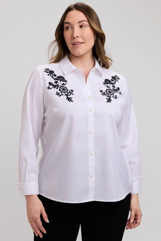 Hampton Plus Chest Embroidery Long Sleeve Shirt