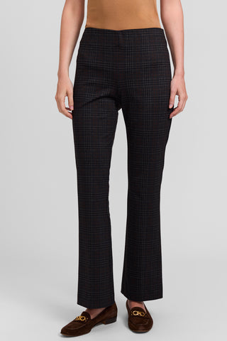 Plaid Straight Leg Pant