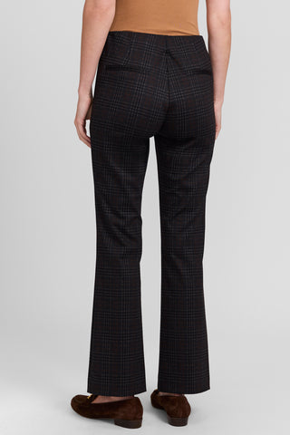 Plaid Straight Leg Pant