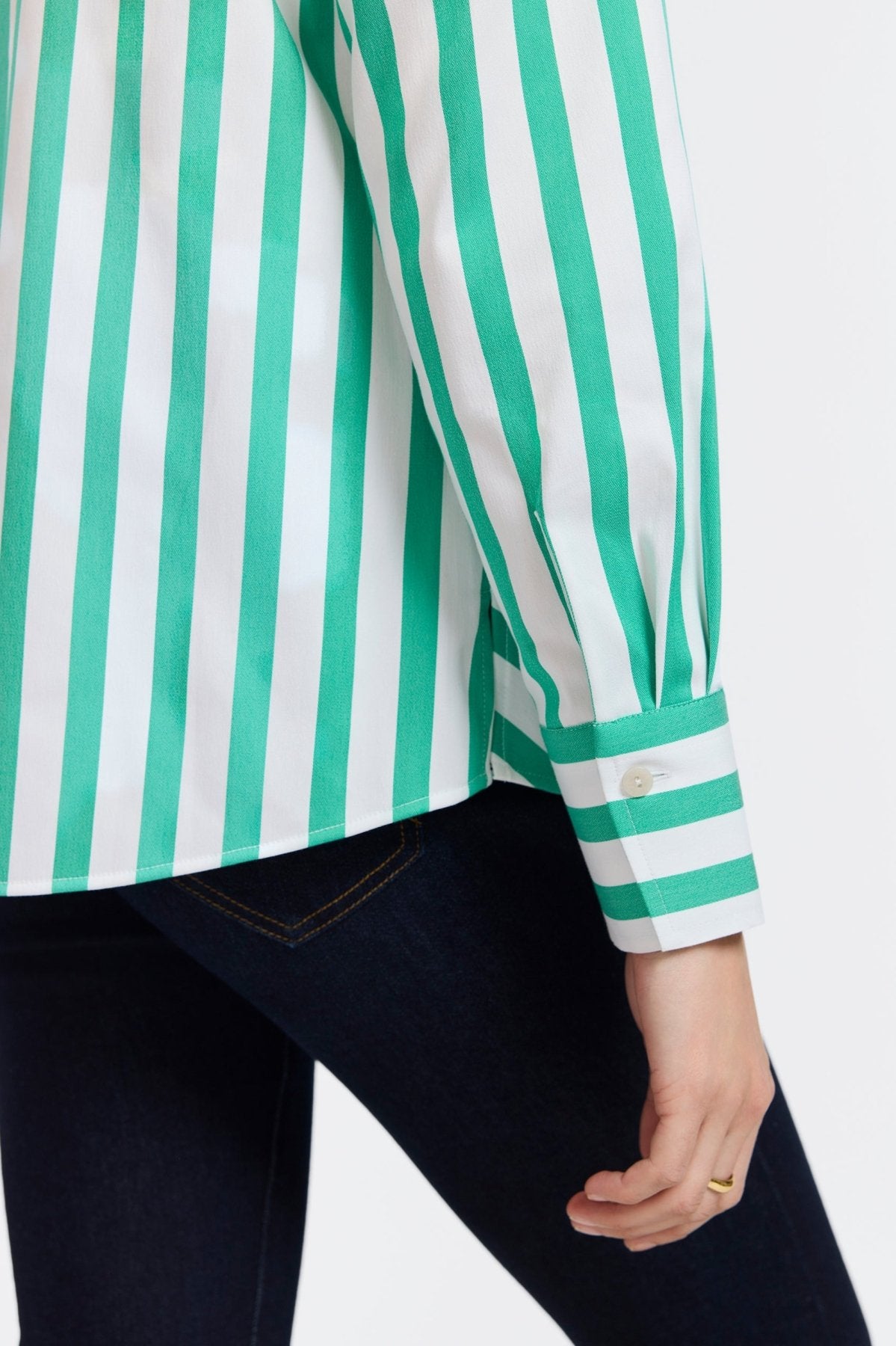 #color_kelly green springtime stripe