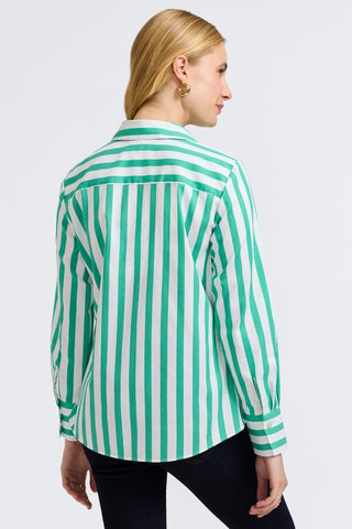 #color_kelly green springtime stripe