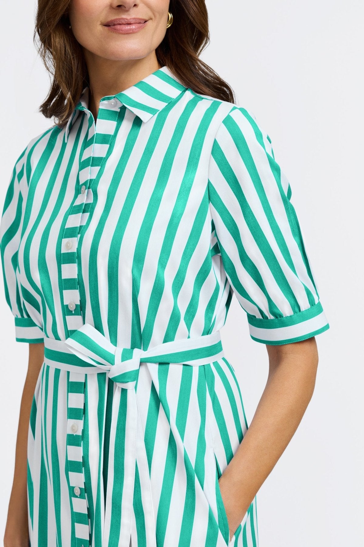 #color_kelly green springtime stripe