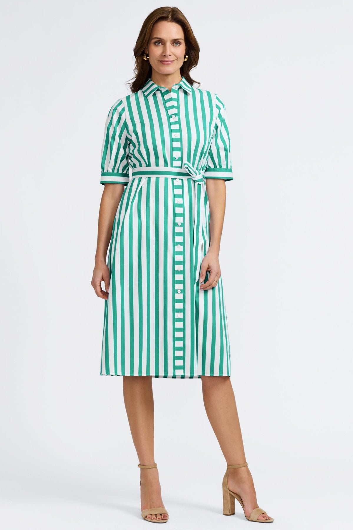 #color_kelly green springtime stripe
