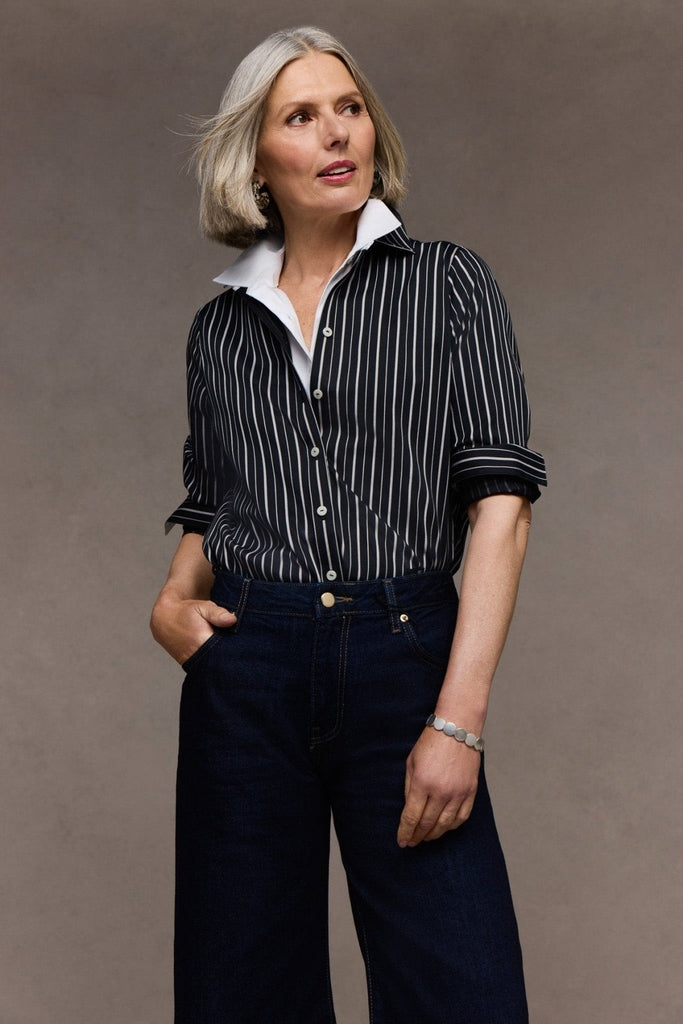 Ricki sleeveless tank styled in a modern outfit