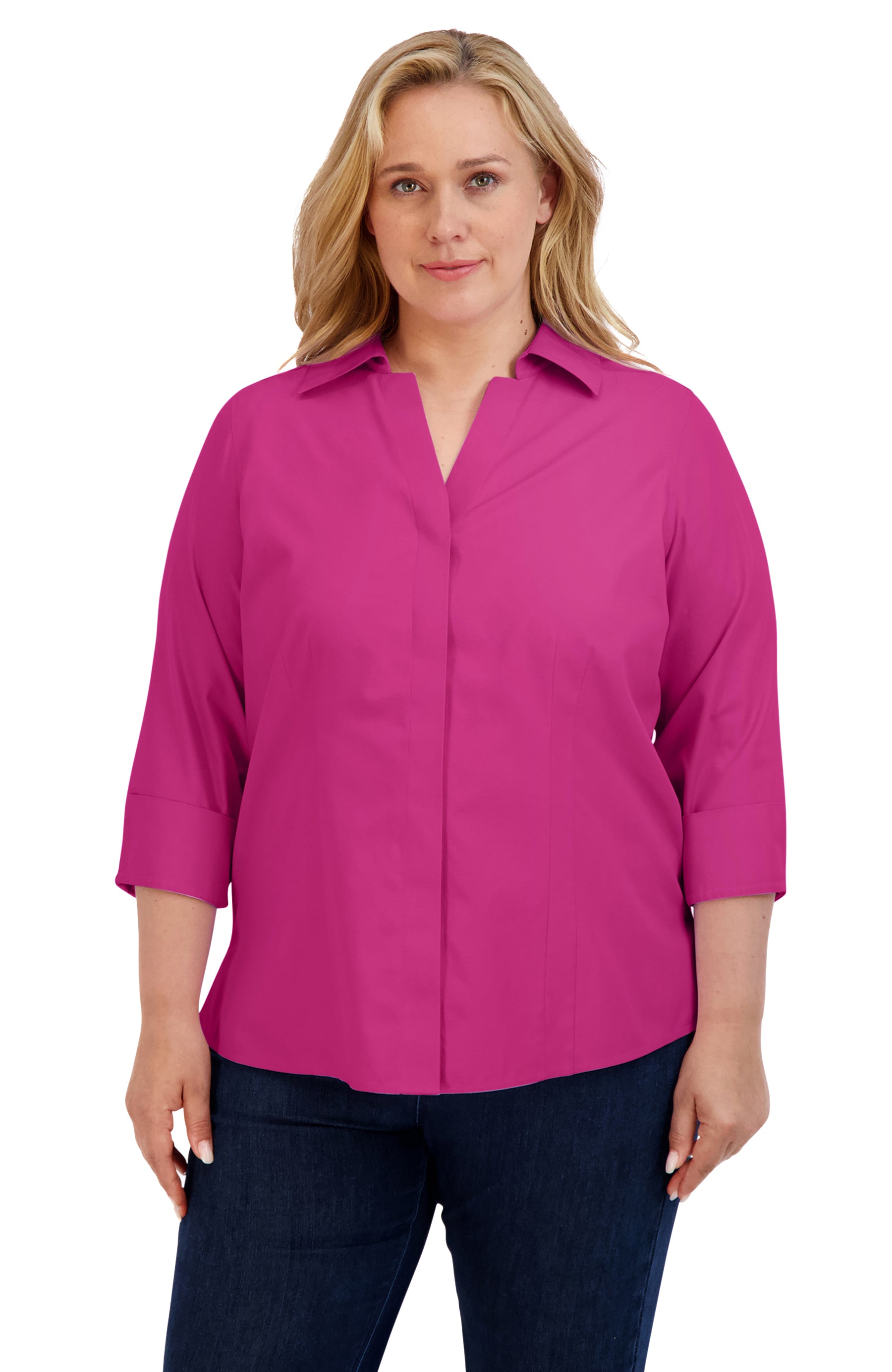 Taylor Plus Essential Pinpoint Non-Iron Shirt