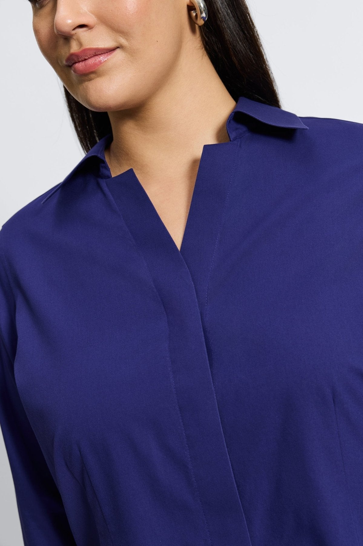 Taylor Plus No Iron Pinpoint 3/4 Sleeve Shirt