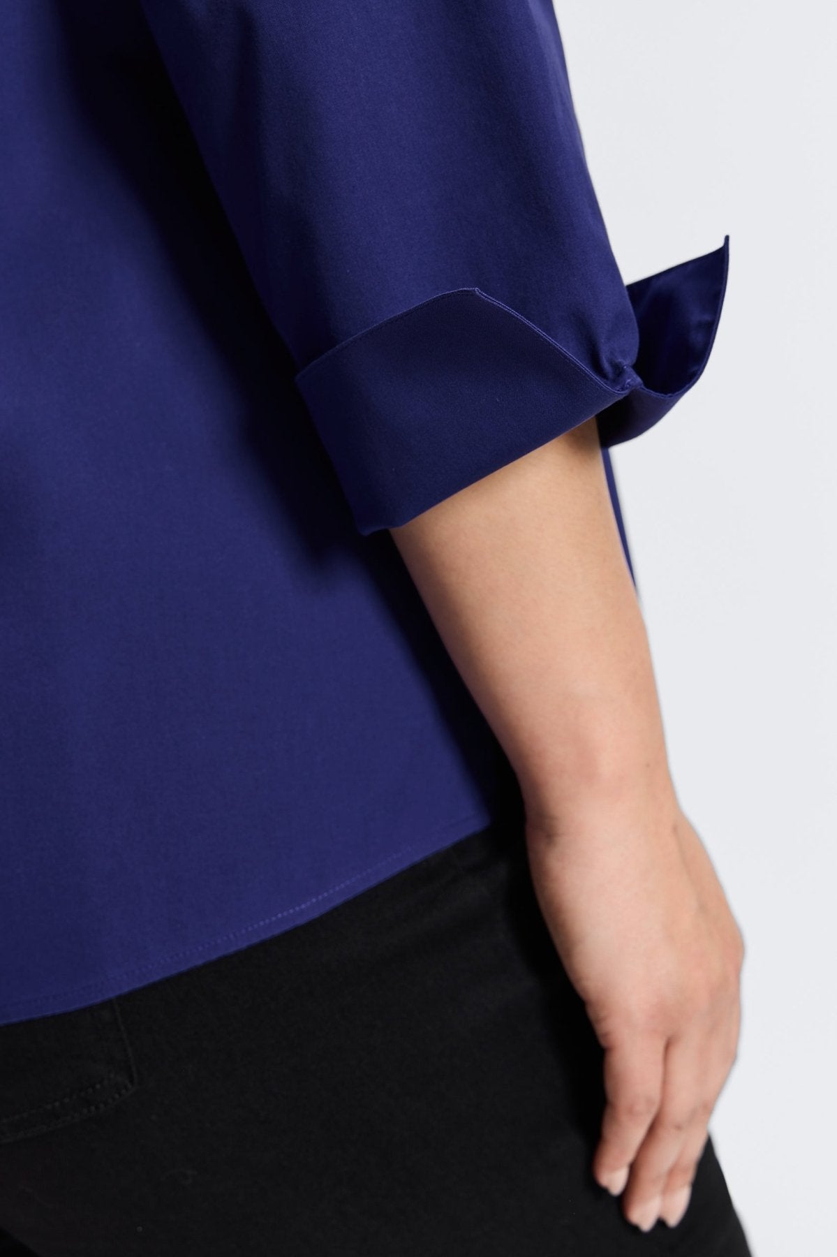Taylor Plus No Iron Pinpoint 3/4 Sleeve Shirt