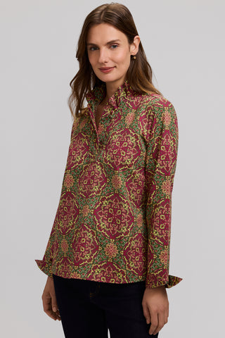 Tammy Fall Medallion Long Sleeve Popover