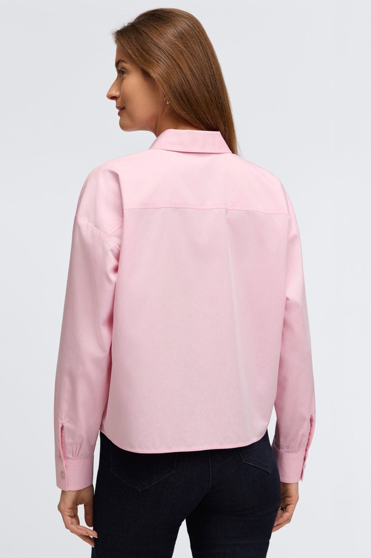 Marina Solid Pinpoint No Iron Pocket Long Sleeve Shirt