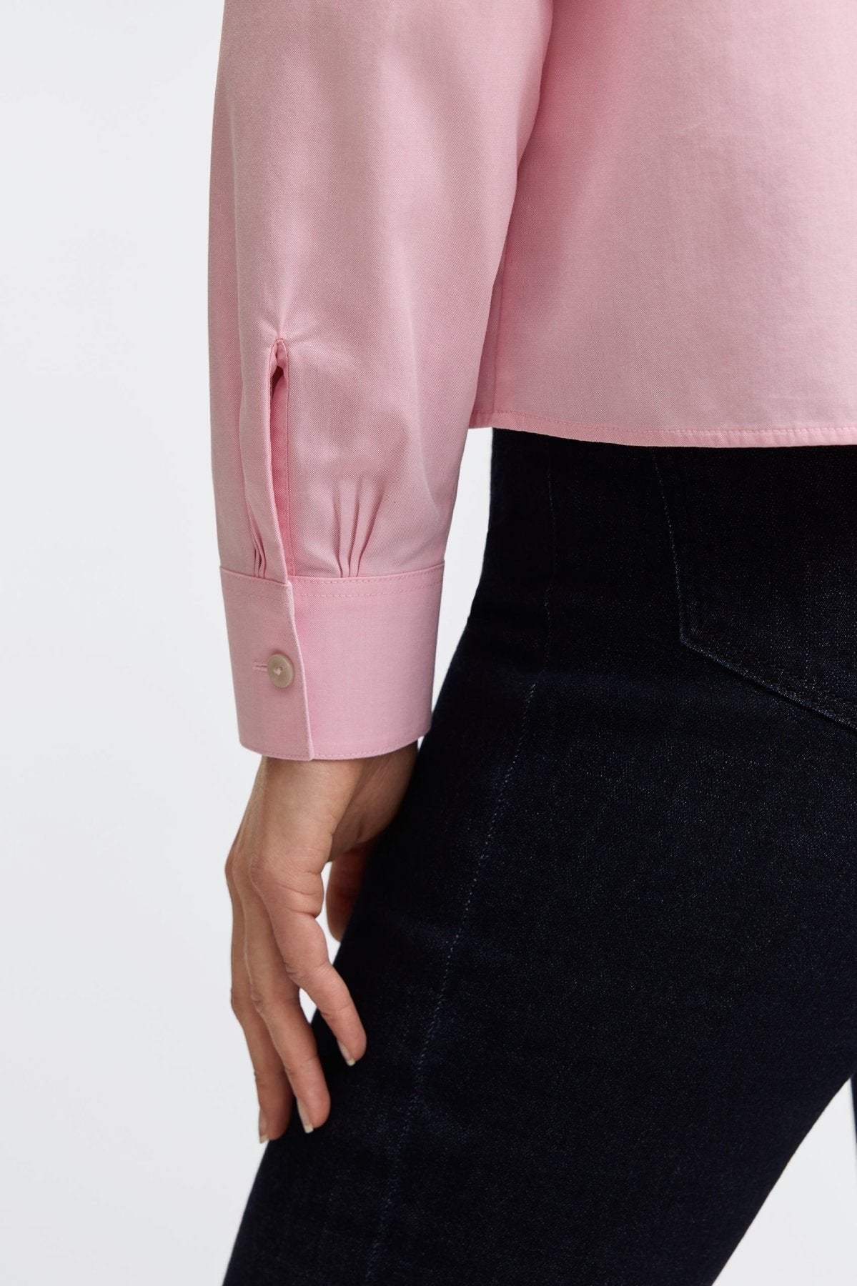 Marina Solid Pinpoint No Iron Pocket Long Sleeve Shirt