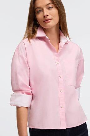 Marina Solid Pinpoint No Iron Pocket Long Sleeve Shirt