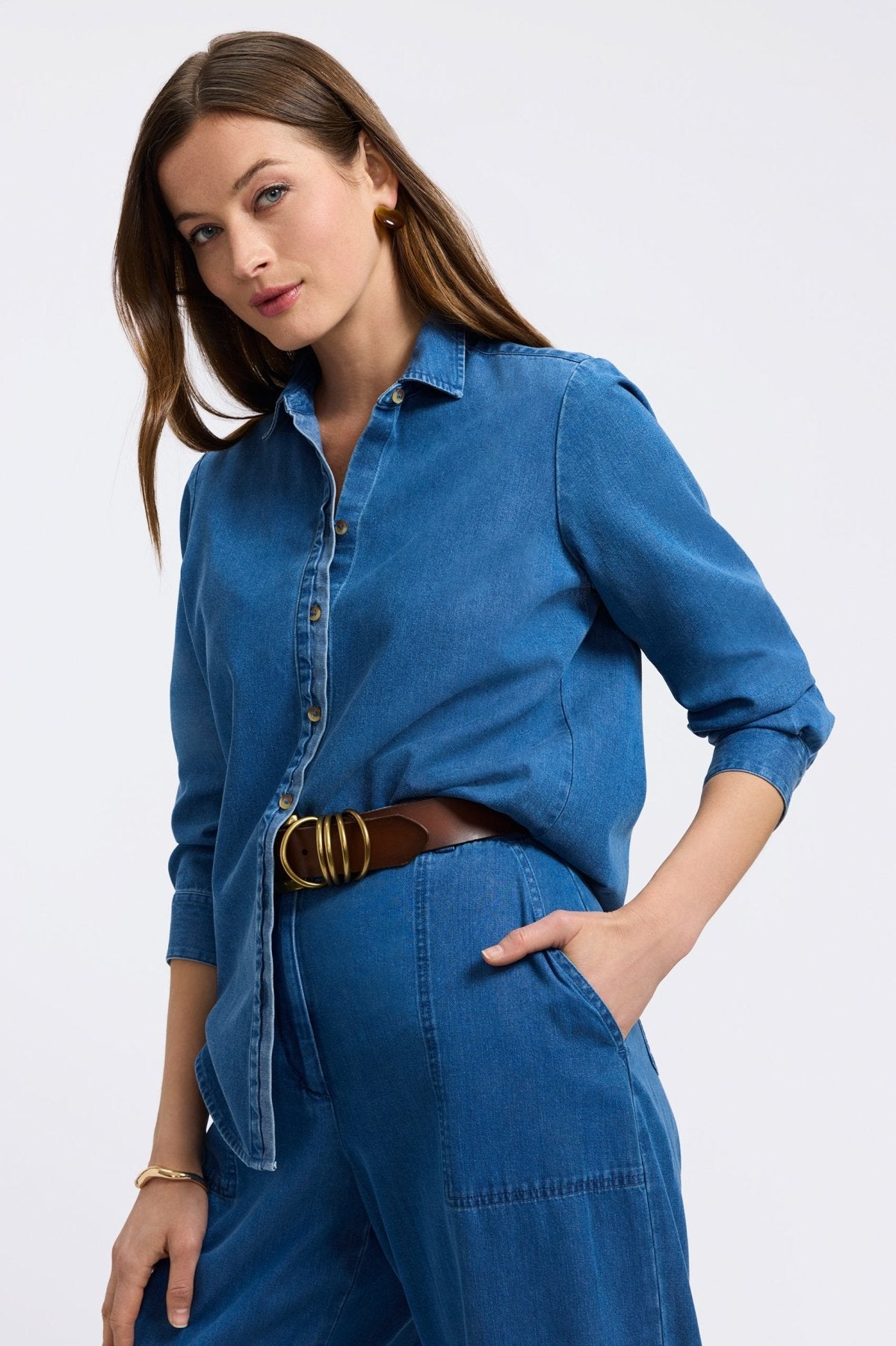 Charlie Tencel® Denim Long Sleeve Shirt