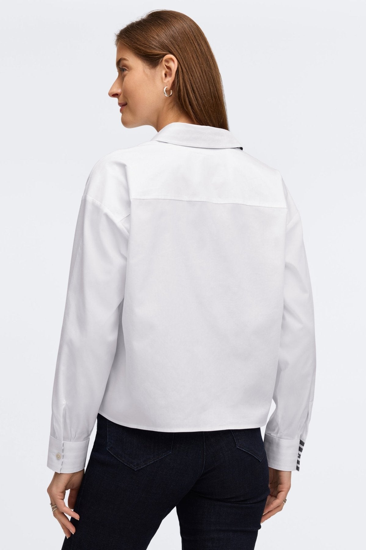 Marina Solid Pinpoint No Iron Pocket Long Sleeve Shirt