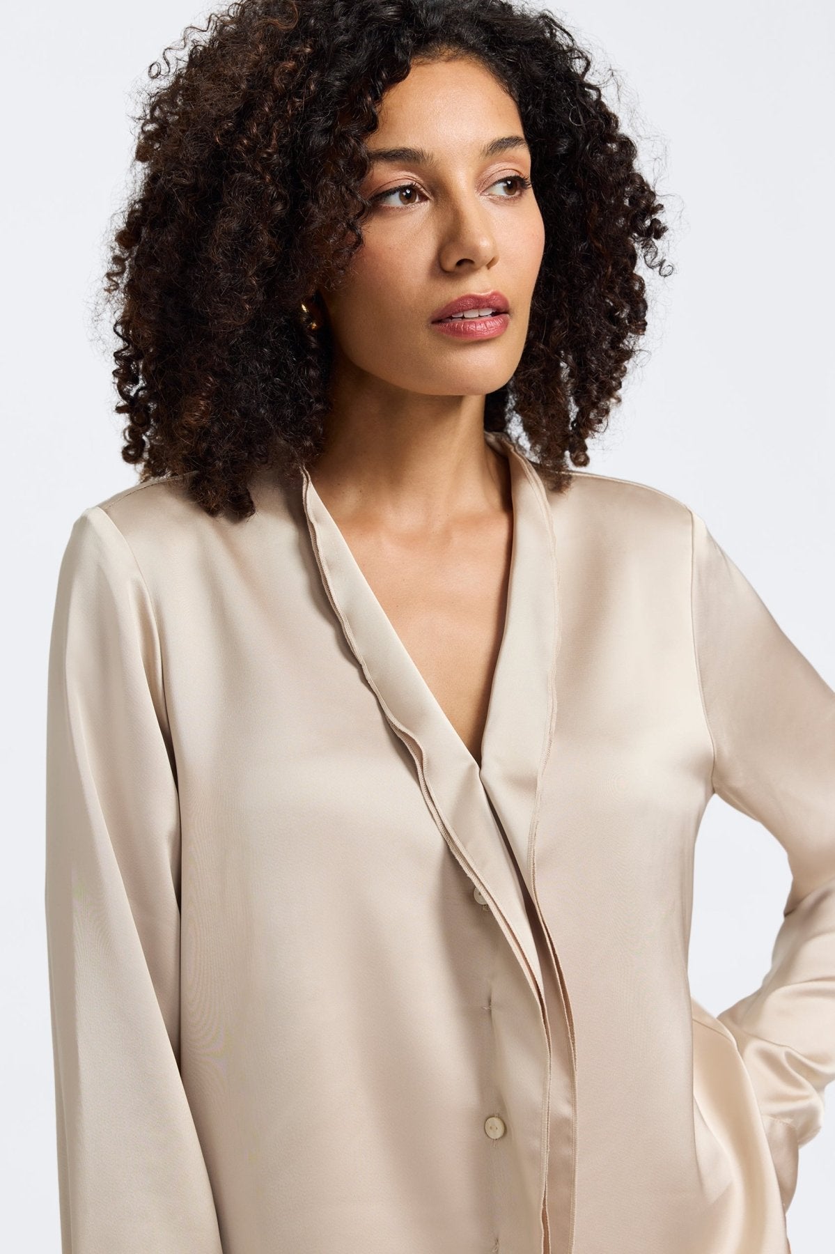 Rosalie Beyond Silk Long Sleeve Shirt