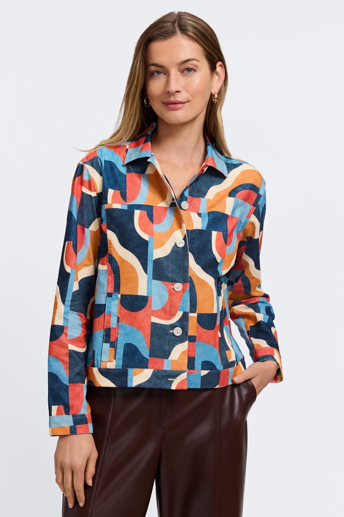 Thelma Corduroy Long Sleeve Jean Jacket