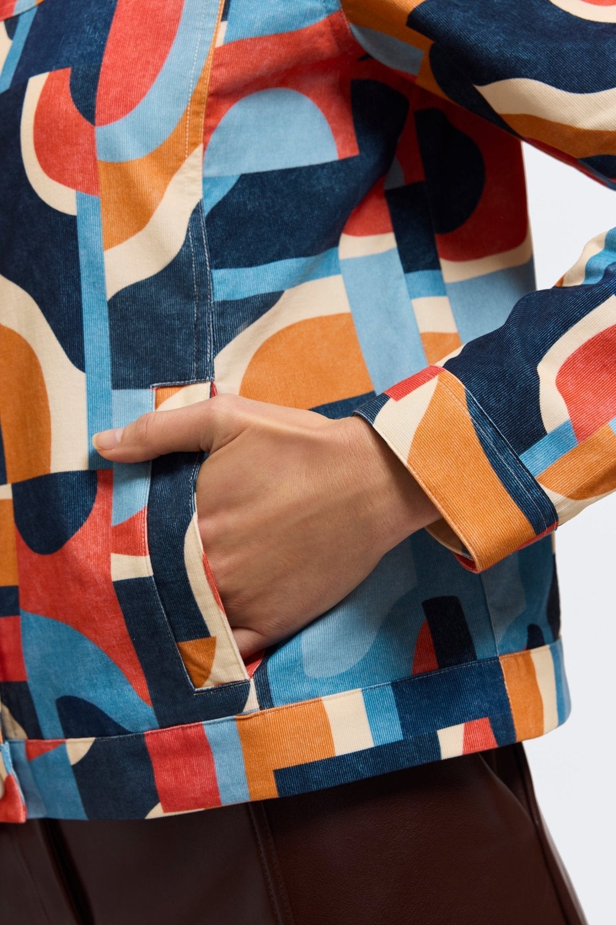 Thelma Corduroy Long Sleeve Jean Jacket