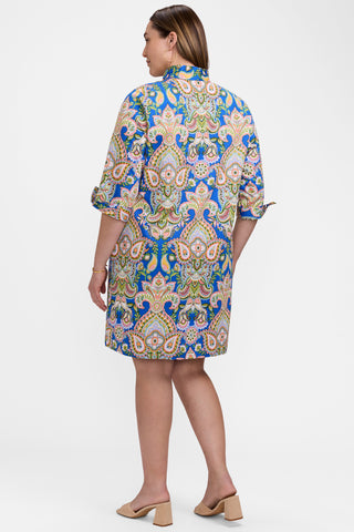 Tammy Plus Garden Paisley 3/4 Sleeve Dress