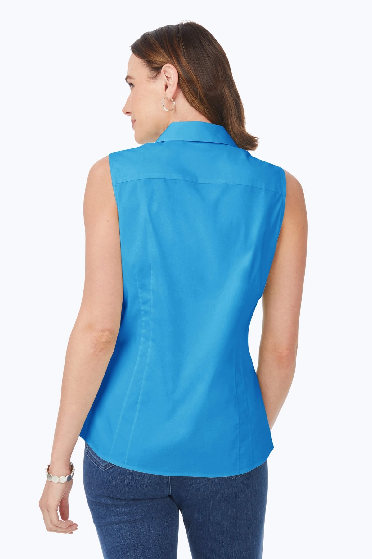 Taylor No Iron Stretch Sleeveless Shirt
