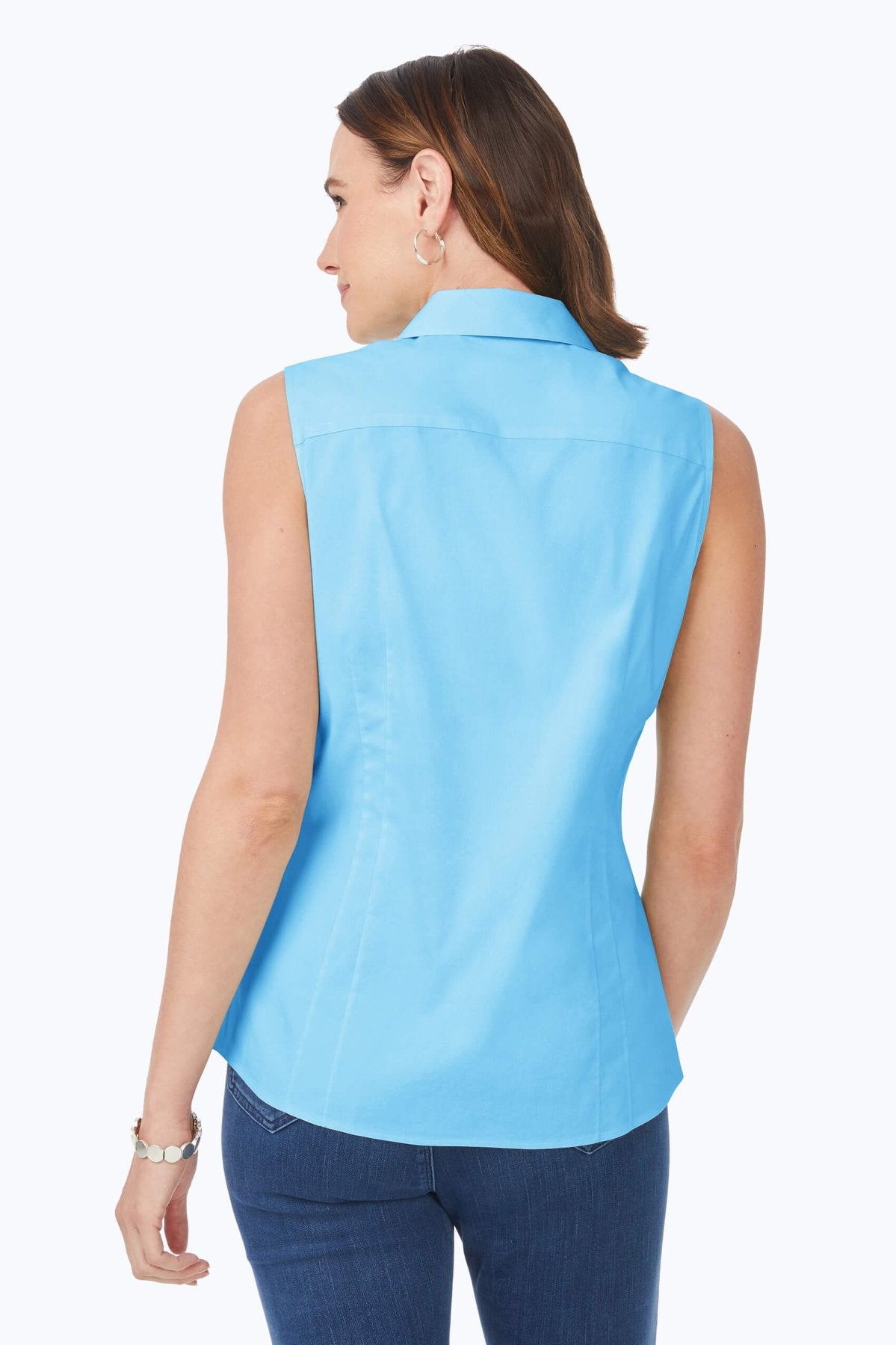 Taylor No Iron Stretch Sleeveless Shirt