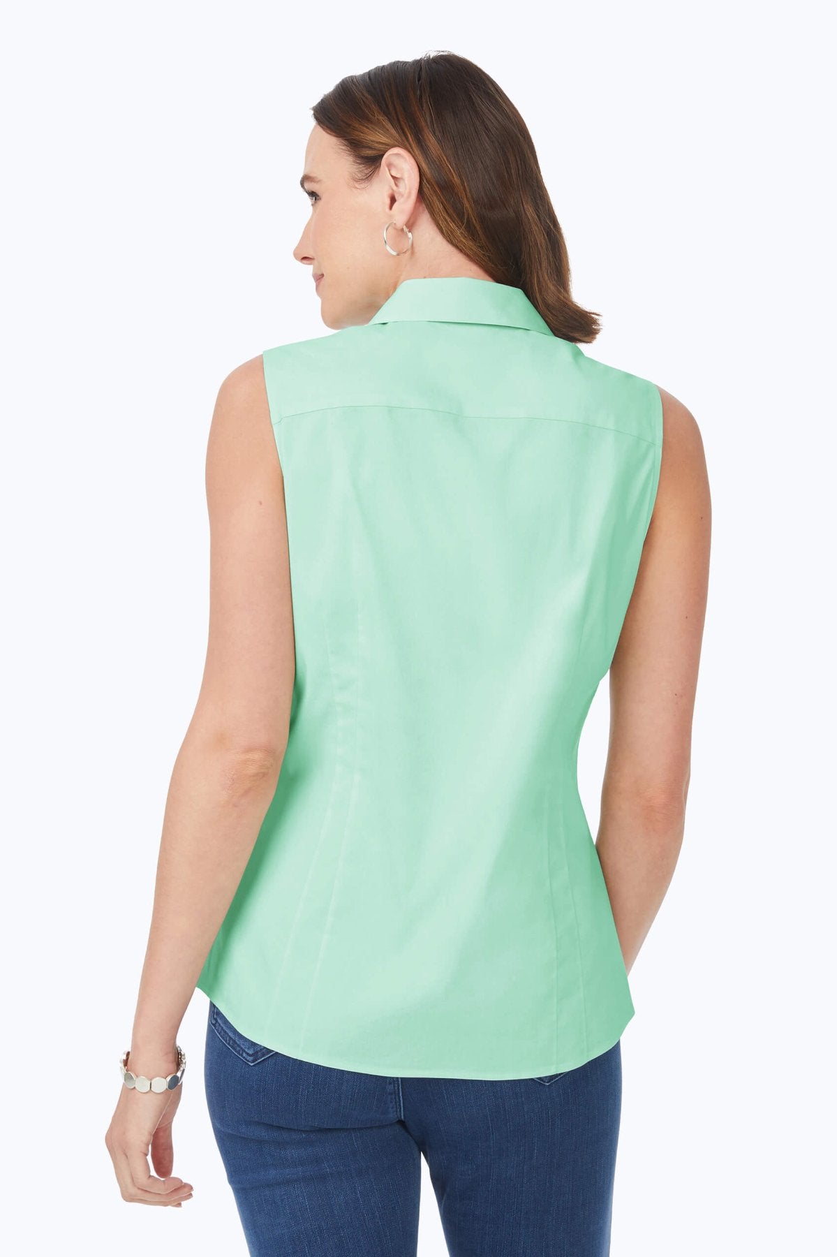 Taylor No Iron Stretch Sleeveless Shirt