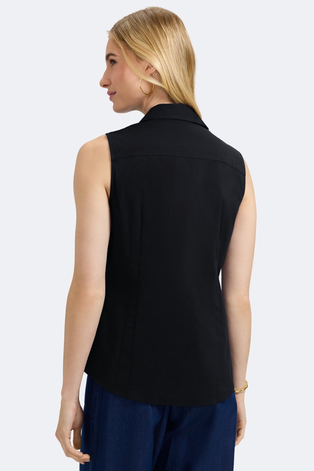 Taylor No Iron Stretch Sleeveless Shirt