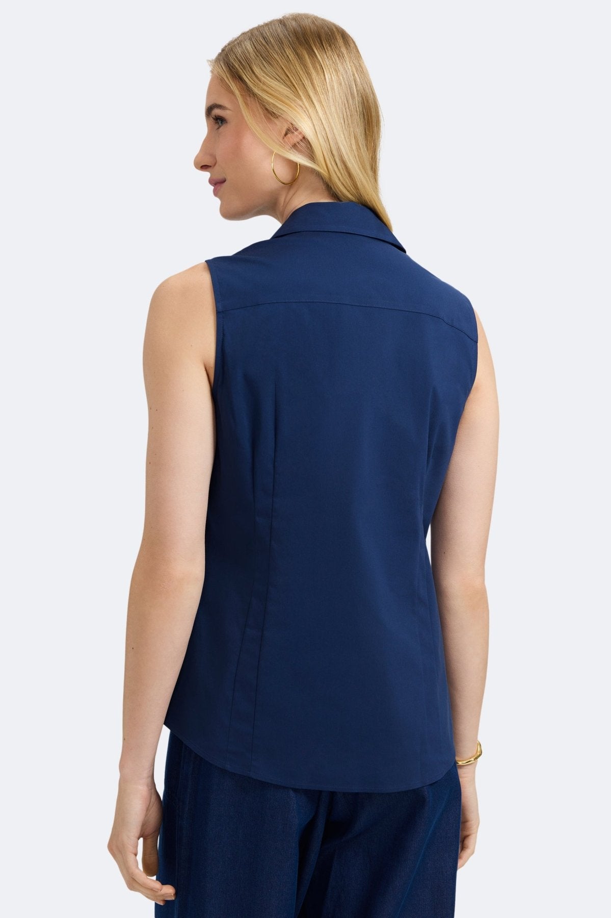 Taylor No Iron Stretch Sleeveless Shirt