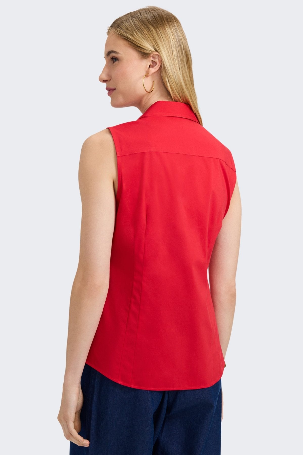Taylor No Iron Stretch Sleeveless Shirt