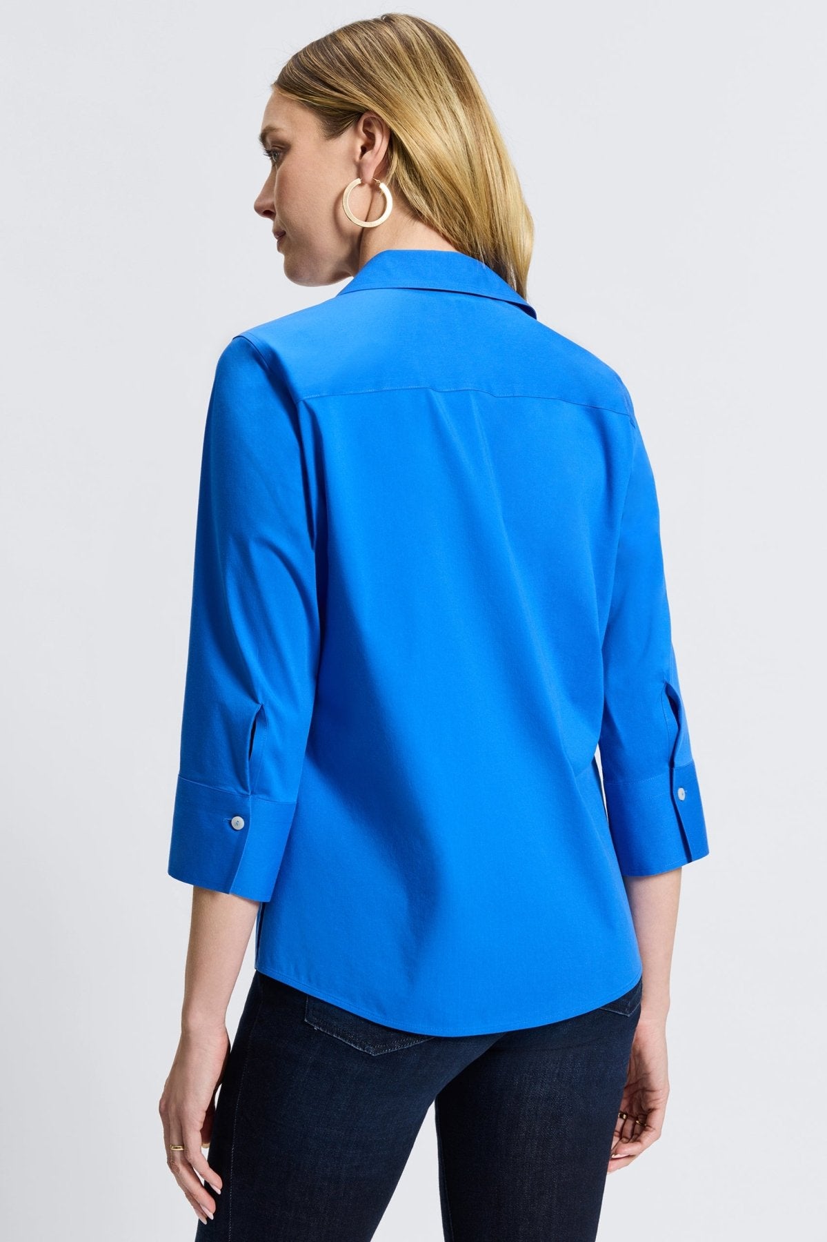 Mary No Iron Stretch 3/4 Sleeve Shirt