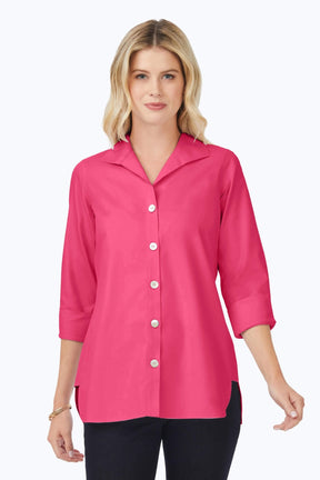 Pandora No Iron Pinpoint 3/4 Sleeve Tunic
