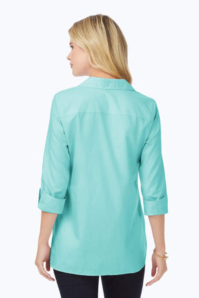 Pandora No Iron Pinpoint 3/4 Sleeve Tunic