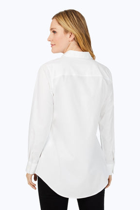 Cici Essential Pinpoint Non-Iron Tunic