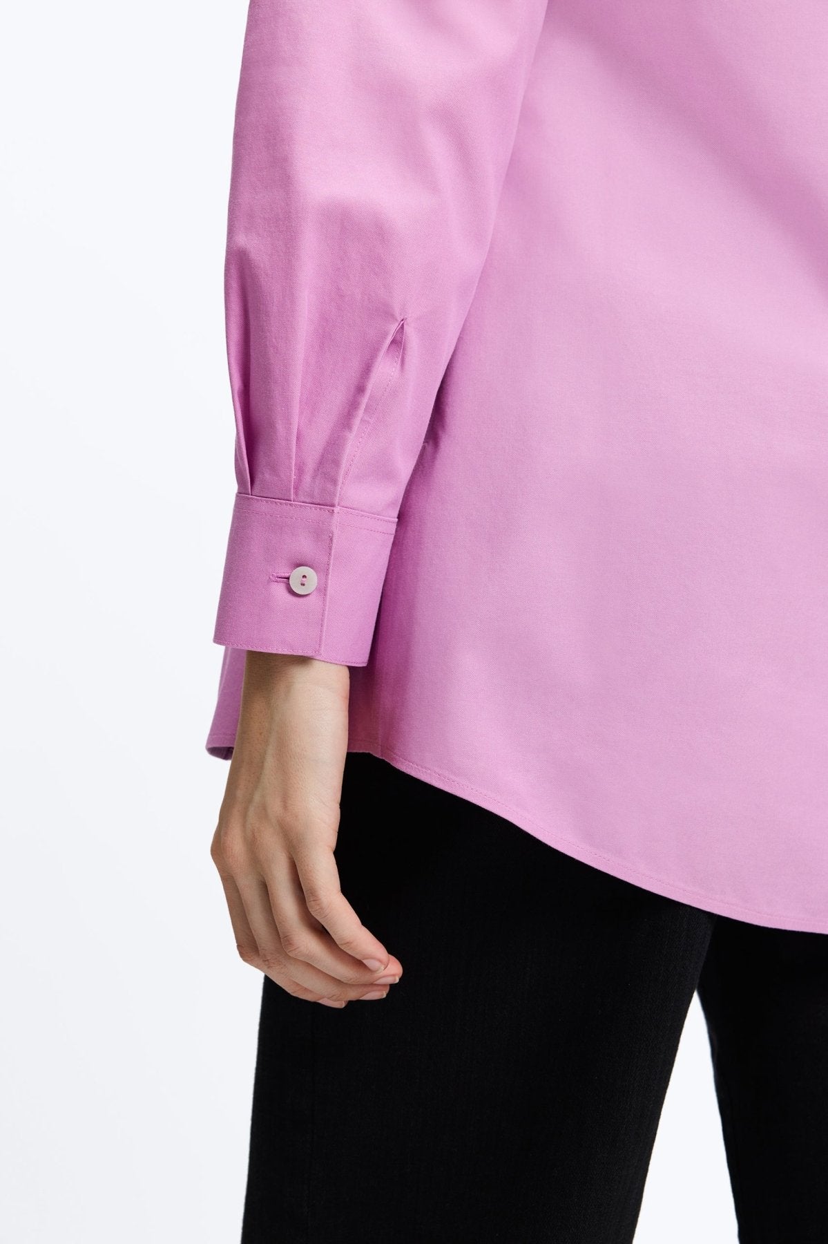 Cici No Iron Pinpoint Long Sleeve Tunic