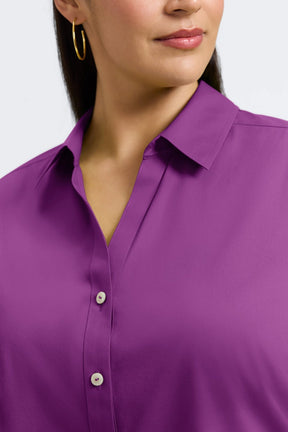 Mary Plus No Iron Stretch 3/4 Sleeve Shirt