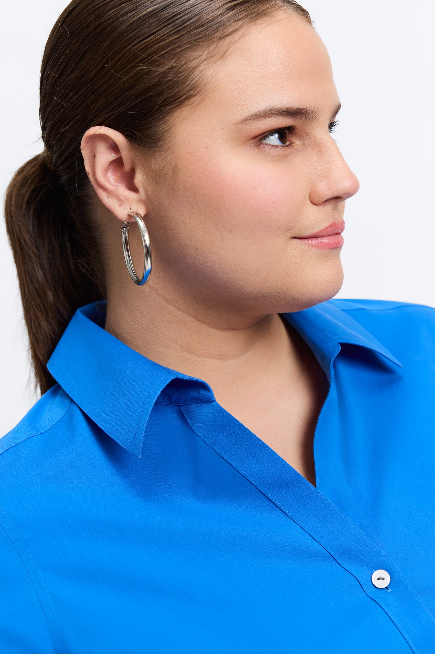 Mary Plus No Iron Stretch 3/4 Sleeve Shirt