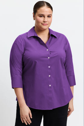Mary Plus No Iron Stretch 3/4 Sleeve Shirt