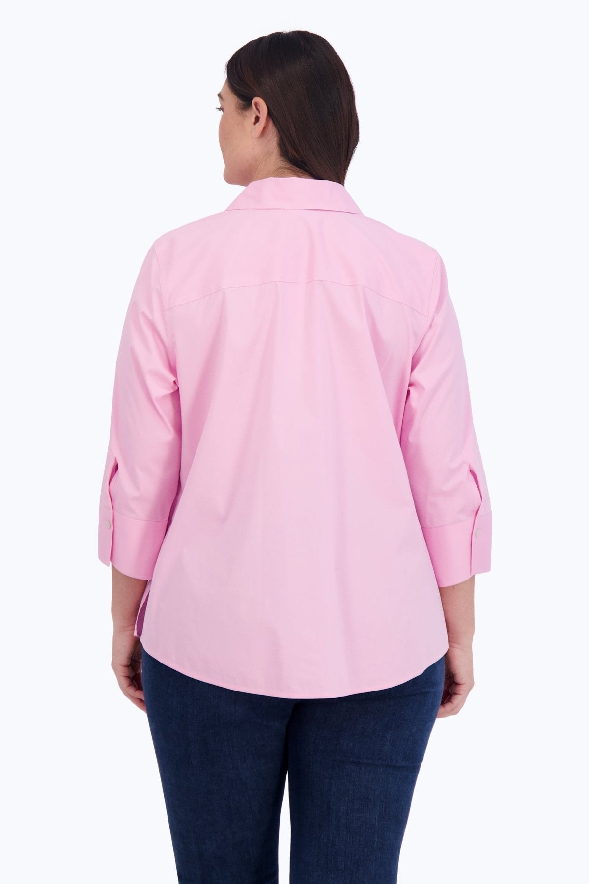 Mary Plus No Iron Stretch 3/4 Sleeve Shirt