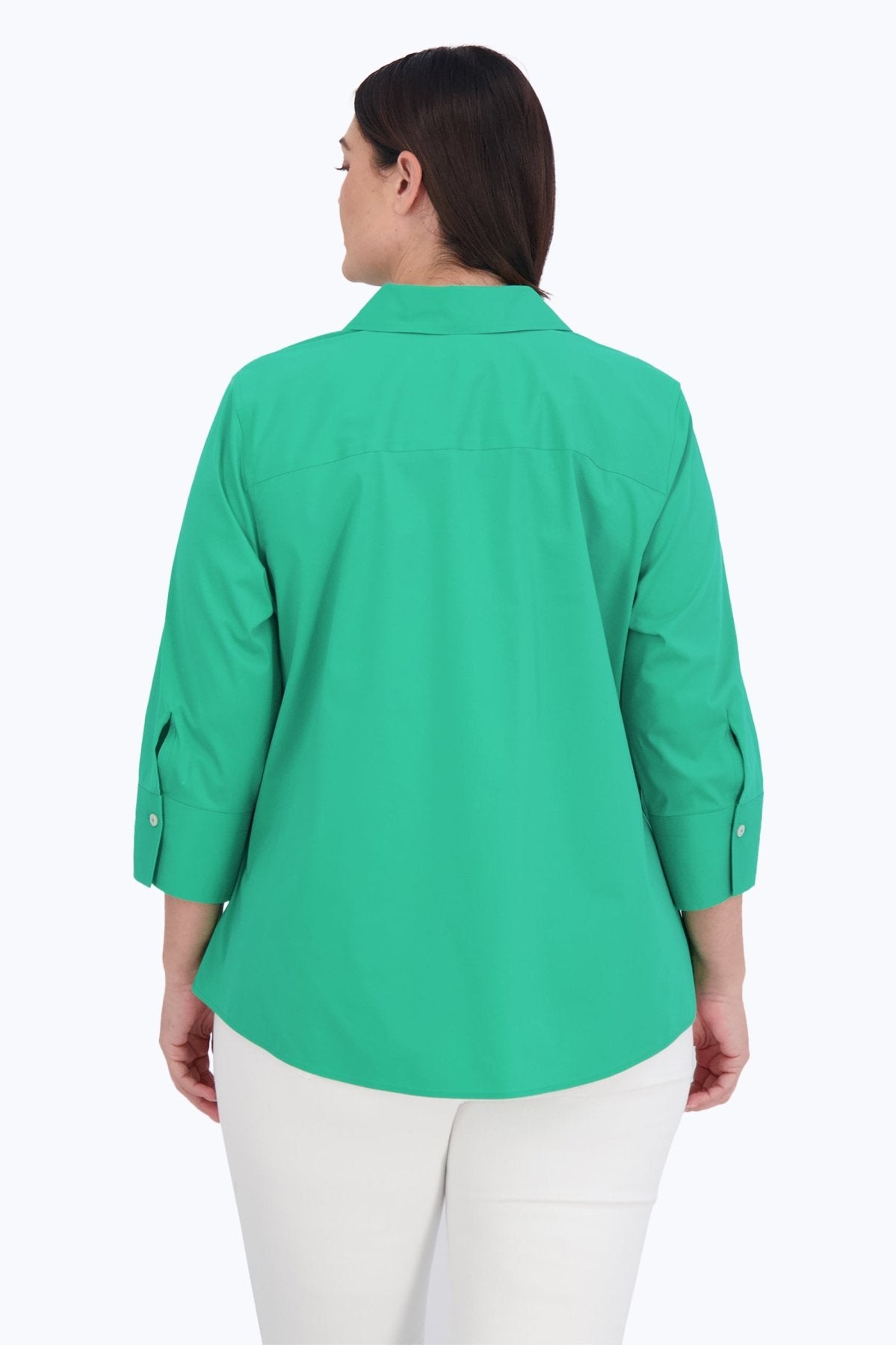 Mary Plus No Iron Stretch 3/4 Sleeve Shirt
