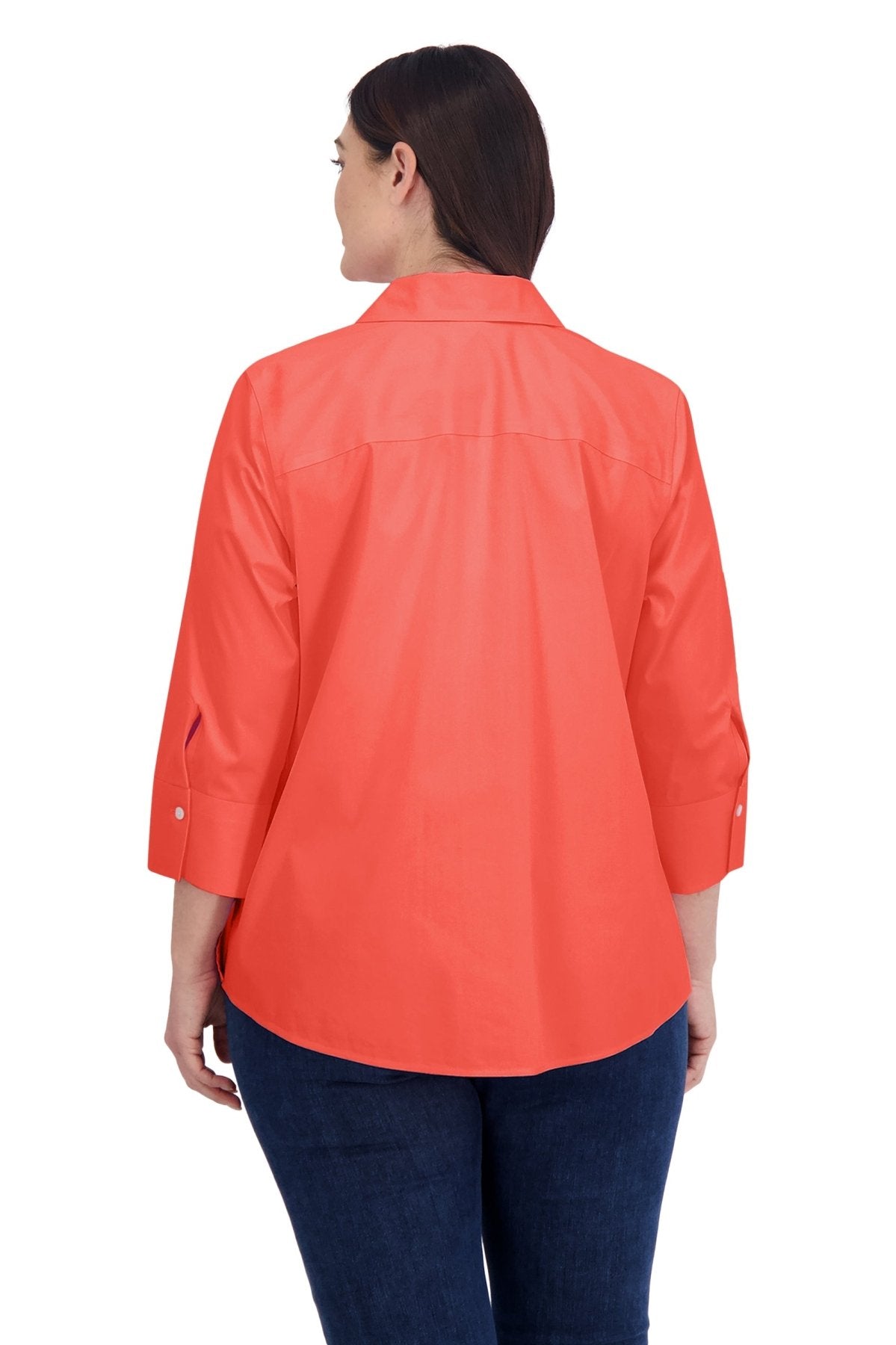 Mary Plus No Iron Stretch 3/4 Sleeve Shirt