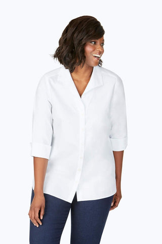 Pandora Plus Essential Pinpoint Non-Iron Tunic #color_white