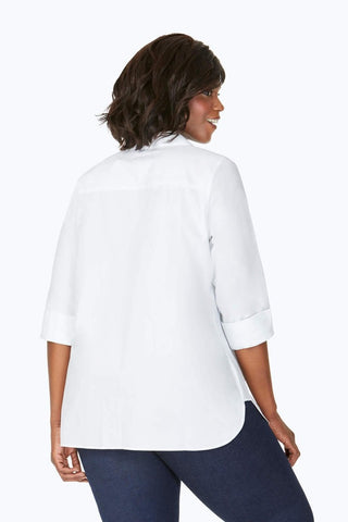 Pandora Plus Essential Pinpoint Non-Iron Tunic #color_white