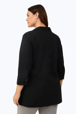 Pamela Plus No Iron Stretch 3/4 Sleeve Tunic