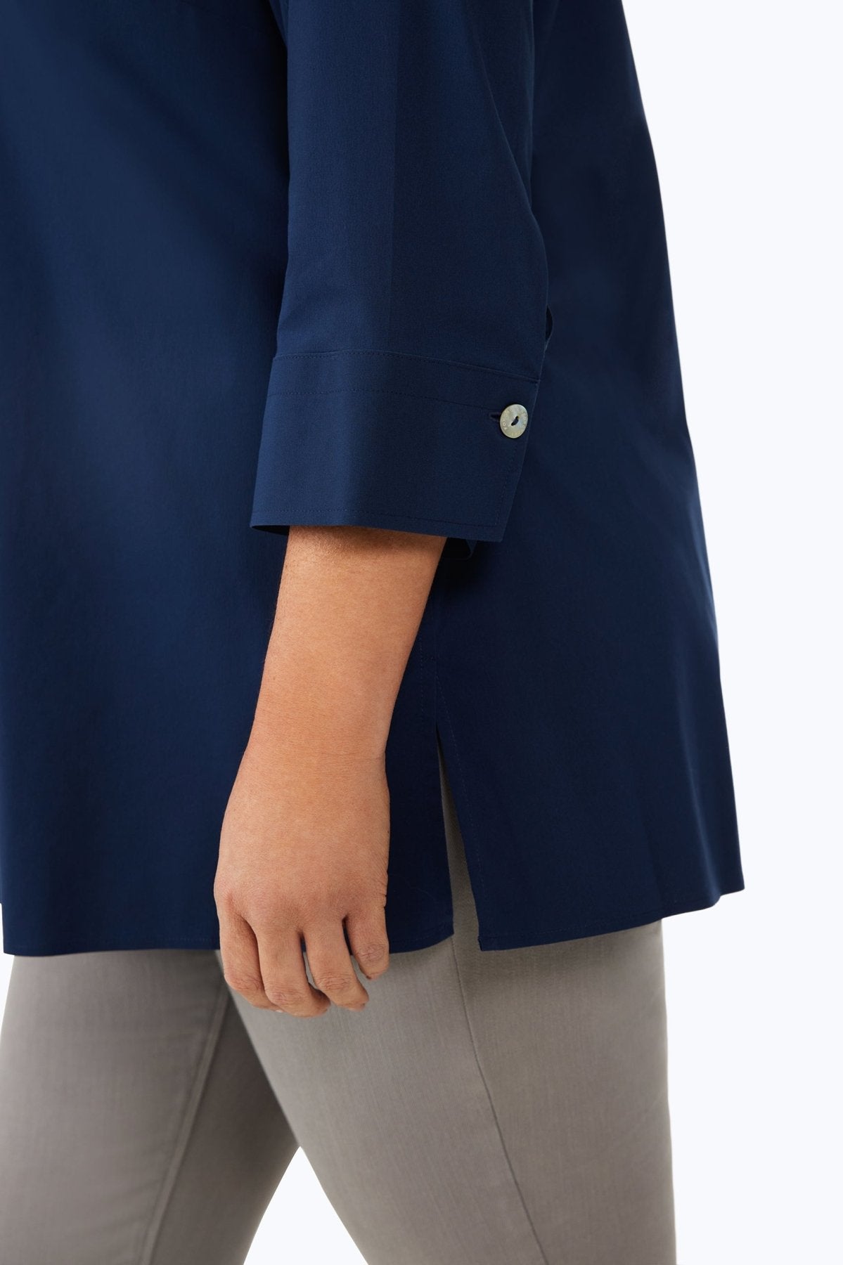 Pamela Plus No Iron Stretch 3/4 Sleeve Tunic