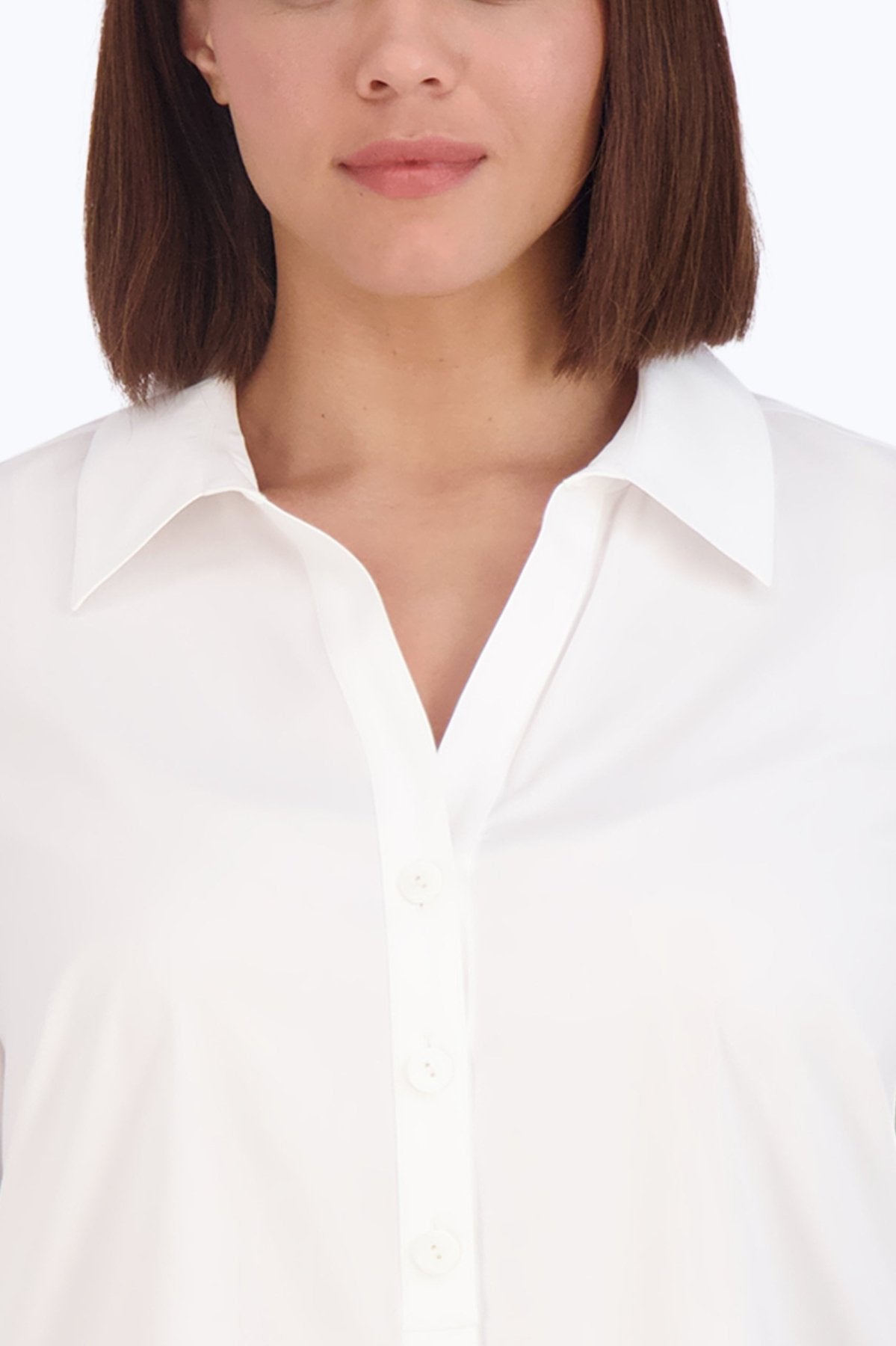 Pamela Plus No Iron Stretch 3/4 Sleeve Tunic