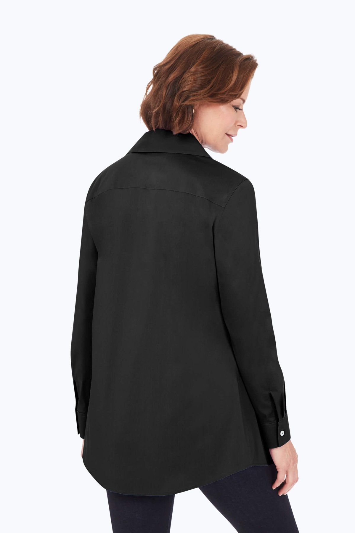 Cecilia No Iron Stretch Long Sleeve Tunic