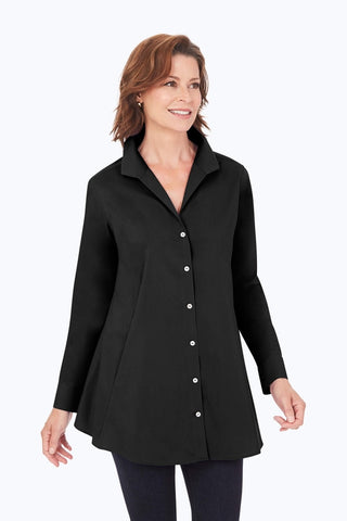 Cecilia Fall Stretch Non-Iron Tunic #color_black