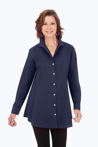 Cecilia Fall Stretch Non-Iron Tunic #color_navy